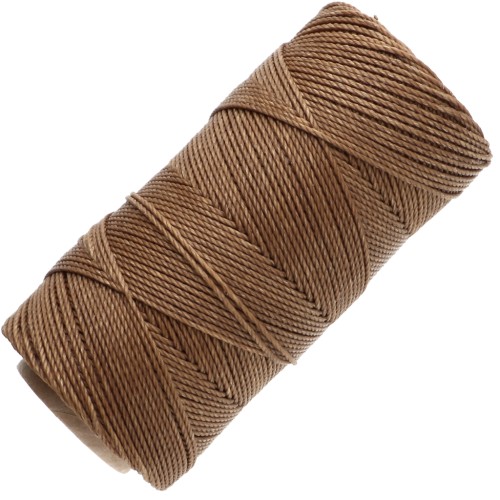 Bobina de hilo encerado Linhasita para micromacramé de 1,5 mm - Madera (21) x 116 m