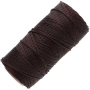 Bobina de hilo encerado Linhasita para micro macramé de 1,5 mm - Marrón chocolate (29) x 116 m