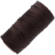 Bobina de hilo encerado Linhasita para micro macramé de 1,5 mm - Marrón chocolate (29) x 116 m