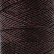 Bobina de hilo encerado Linhasita para micro macramé de 1,5 mm - Marrón chocolate (29) x 116 m