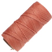 Bobina de hilo encerado Linhasita para micro macramé de 1,5 mm - Terracota (35) x 116 m