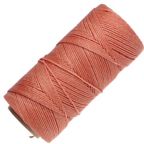 Bobina de hilo encerado Linhasita para micro macramé de 1,5 mm - Terracota (35) x 116 m