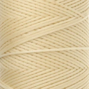 Bobina de hilo plano encerado Linhasita para macramé, 1,4 mm - Amarillo claro (1) x 167 m