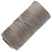 Bobina de hilo plano encerado Linhasita para macramé de 1,4 mm - Greige (4) x 167 m