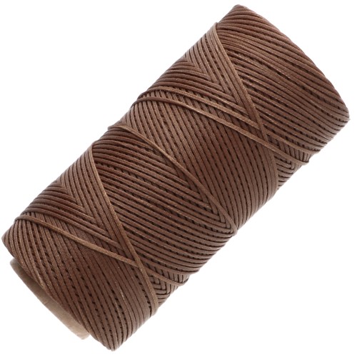 Bobina de hilo plano encerado Linhasita para macramé de 1,4 mm - Madera (21) x 167 m