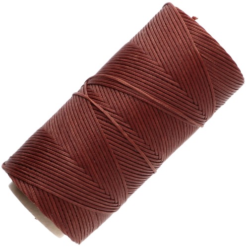 Bobina de hilo plano encerado Linhasita para macramé, 1,4 mm - Old Copper (25) x 167 m