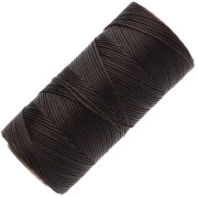Bobina de hilo plano encerado Linhasita para macramé de 1,4 mm - Marrón chocolate (29) x 167 m