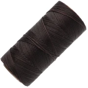 Bobina de hilo plano encerado Linhasita para macramé de 1,4 mm - Marrón chocolate (29) x 167 m