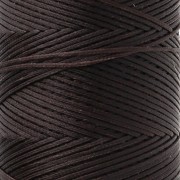 Bobina de hilo plano encerado Linhasita para macramé de 1,4 mm - Marrón chocolate (29) x 167 m