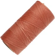 Bobina de hilo plano encerado Linhasita para macramé de 1,4 mm - Terracota (35) x 167 m