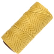 Bobina de hilo plano encerado Linhasita para macramé de 1,4 mm - Amarillo (37) x 167 m