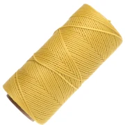 Bobina de hilo plano encerado Linhasita para macramé de 1,4 mm - Amarillo (37) x 167 m