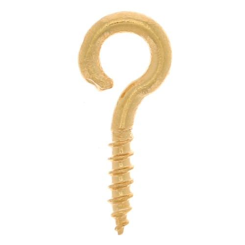 Anillas para insertar con rosca 5 mm dorado x5