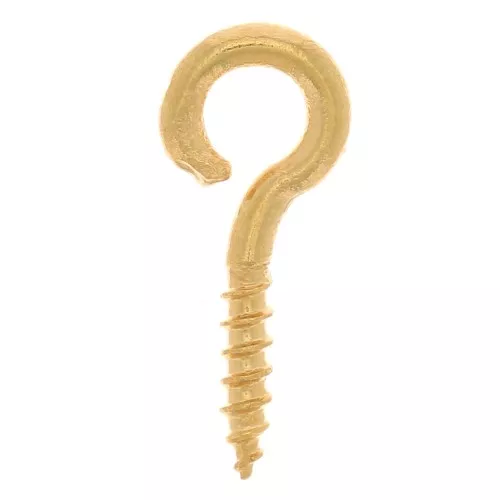 Anillas para insertar con rosca 5 mm dorado x5
