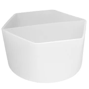 Vaso de silicona de 2 compartimentos para mezclar resina - Transparente x1