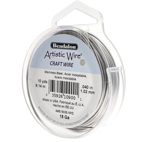 1.02 mm Hilo Artístico - Acero Inoxidable 304 x9.1m
