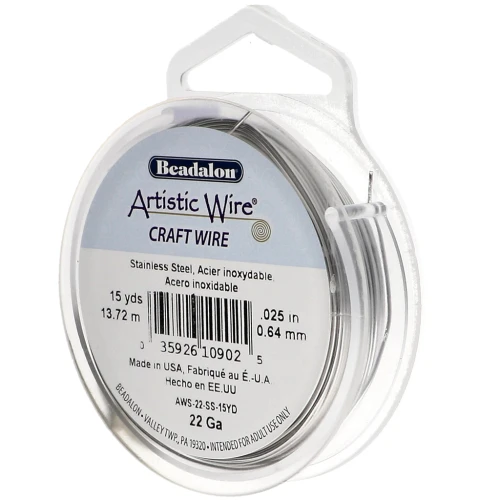 0.64 mm Hilo artístico - Acero inoxidable 304 x13.7m
