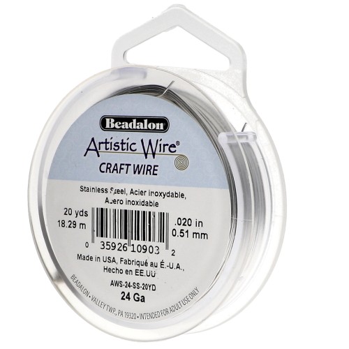 0,51 mm Hilo artístico - Acero inoxidable 304 x18,2m