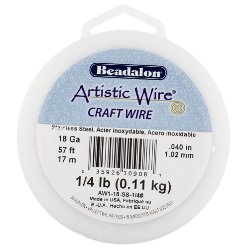 1.02 mm Hilo Artístico - Acero Inoxidable 304 x17m