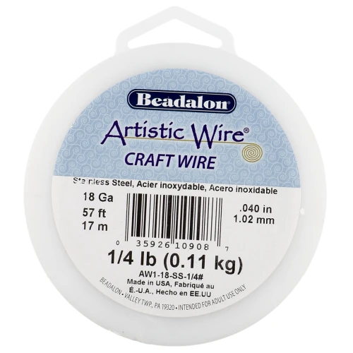 1.02 mm Hilo Artístico - Acero Inoxidable 304 x17m