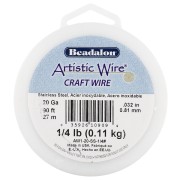 0.81 mm Hilo Artístico - Acero Inoxidable 304 x27m|raw }}