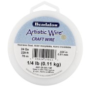 0.51 mm Hilo Artístico - Acero Inoxidable 304 x70m
