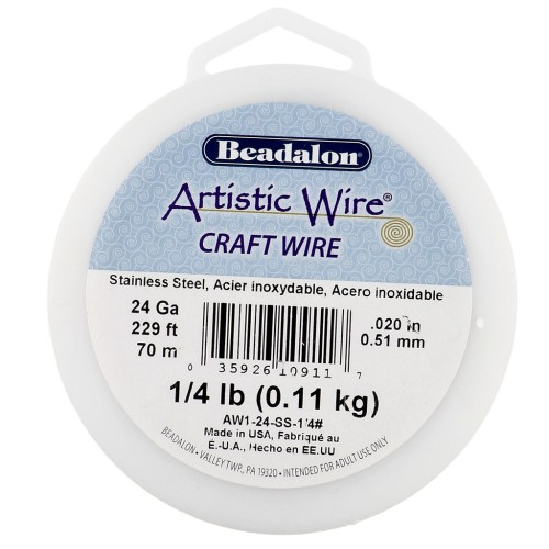 0.51 mm Hilo Artístico - Acero Inoxidable 304 x70m