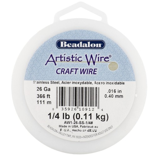 0,41 mm Hilo artístico - Acero inoxidable 304 x111m