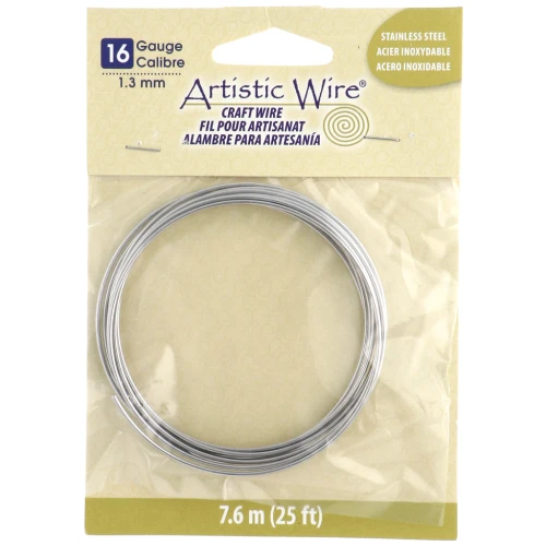 1.3 mm Hilo Artístico - Acero Inoxidable 304 x3.1m