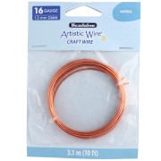 Alambre de cobre redondo 1,3 mm Artistic Wire - Natural x3,1m