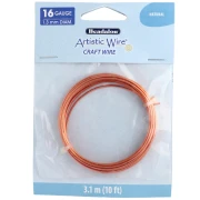 Alambre de cobre redondo 1,3 mm Artistic Wire - Natural x3,1m
