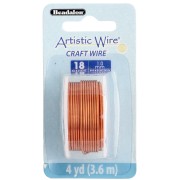 Artistic Wire Alambre de cobre redondo de 1 mm - Natural x3,6m|raw }}