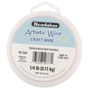Artistic Wire Alambre de cobre redondo de 1 mm - Natural x15,8m