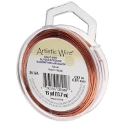Alambre de cobre redondo 0,81 mm Artistic Wire - Natural x13,7m
