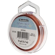 Alambre de cobre redondo 0,64 mm Artistic Wire - Natural x13,7m|raw }}