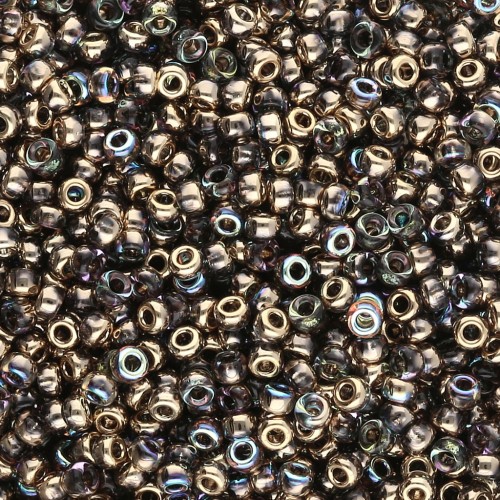 Rocaille Miyuki 11/0 55023 - Cristal Arco Iris Dorado x8g