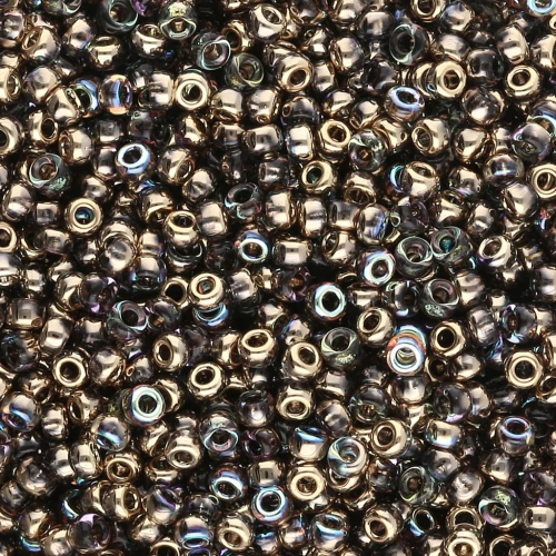 Rocaille Miyuki 11/0 55023 - Cristal Arco Iris Dorado x8g