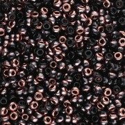 Rocaille Miyuki 11/0 55034 - Negro Capri Oro x8g