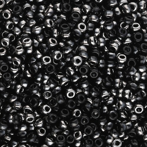 Rocaille Miyuki 11/0 55037 - Negro Cromado x8g