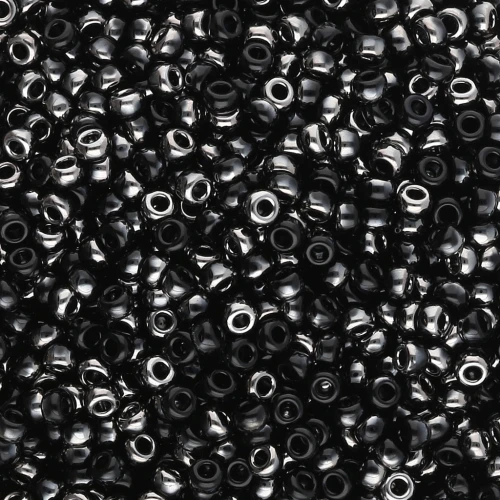 Rocaille Miyuki 11/0 55037 - Negro Cromado x8g