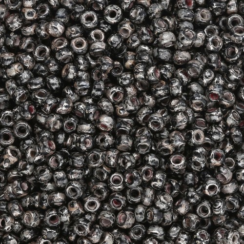 Rocaille Miyuki 11/0 55090 - Negro Picasso x8g