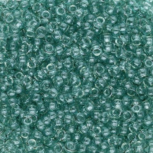 Cuentas Rocalla Miyuki 11/0 2445 - Transparente Sea Foam Luster x8 g