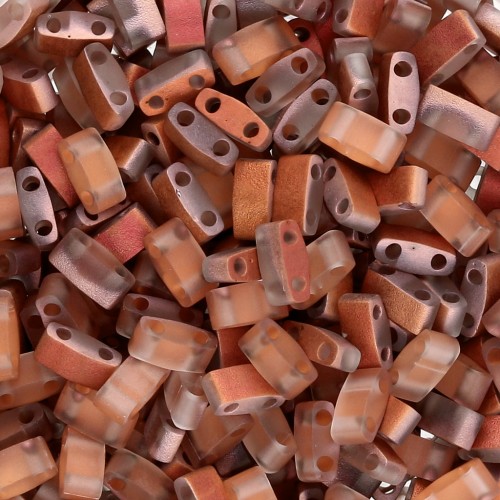 Miyuki Half Tila Beads 5x2.3x1.9 mm HTL-55027 - Cristal Atardecer Mate x10g