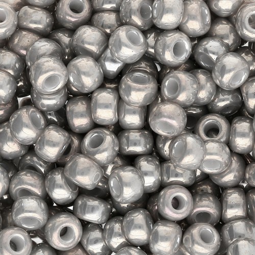 Rocaille Miyuki 6/0 1865 - Gris humo opaco brillo x8g