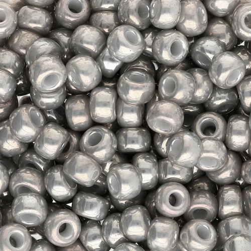 Rocaille Miyuki 6/0 1865 - Gris humo opaco brillo x8g