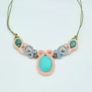 Soutache de viscosa rígida de fabricación francesa 3,5 mm Lila x4,8 m