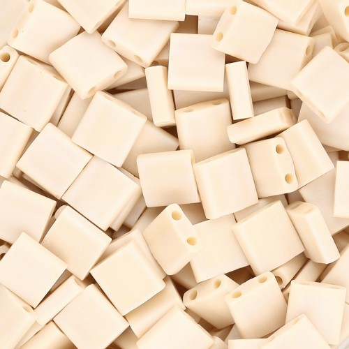 Miyuki Tila Beads 5x5x1.9 mm TL-493FR - Pera Opaca AB Mate x10g