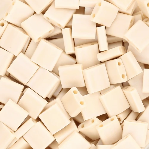 Miyuki Tila Beads 5x5x1.9 mm TL-493FR - Pera Opaca AB Mate x10g