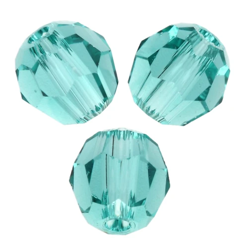 Cuentas redondas PureCrystal 5000 4 mm - Verde Caribe reinventado x20