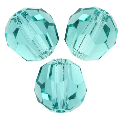 Cuentas redondas PureCrystal 5000 6 mm - Verde Caribe reinventado x6